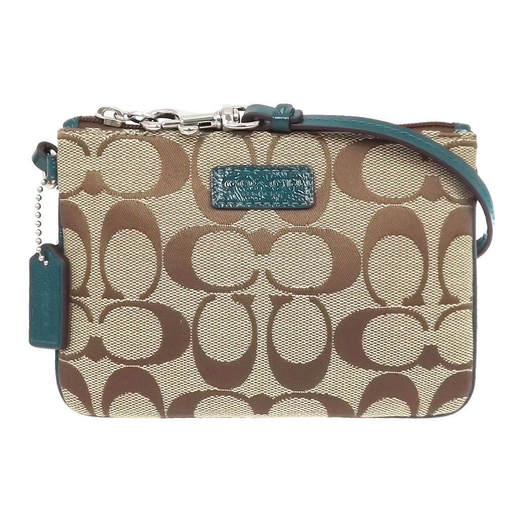 Amazon | [コーチ] COACH 小物 (ポーチ) F51775 カーキ×ラグーン